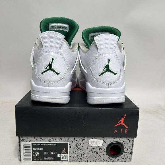 Nike Shoes Air Jordan 4 Retro GS “Metallic Green” 2024 - Picture 6 of 10
